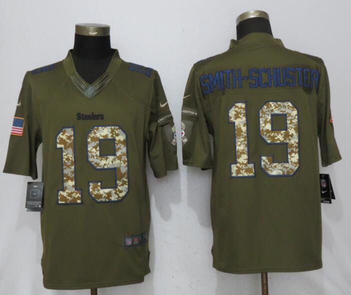 Men Pittsburgh Steelers #19 Smith-schuster Salute To Service Limited NFL Jerseys